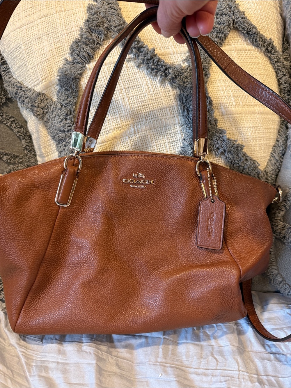 Tan Coach Purse - Picture 5 of 6